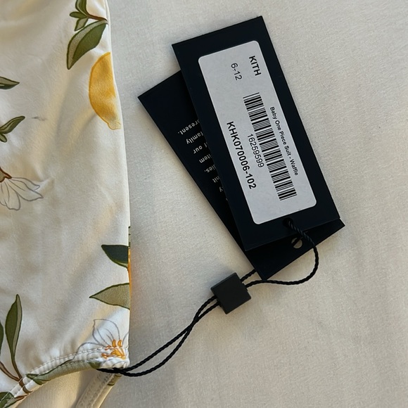 Kith White Swimsuit with Yellow and Green Floral Print - Picture 2 of 5